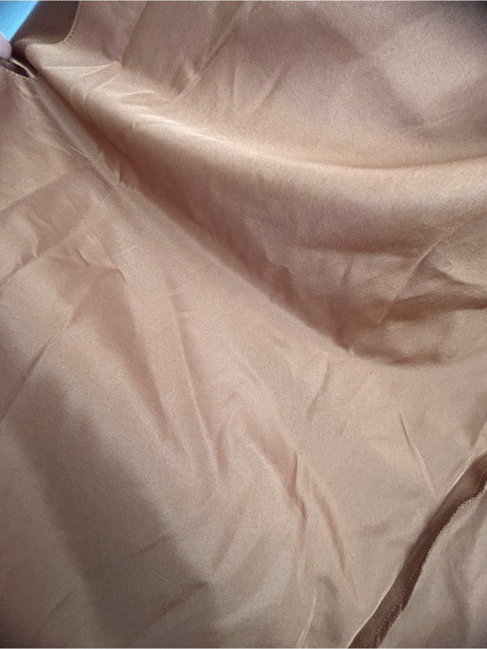 Galina Signature Charmeause Draped One-Shoulder Dress | Tawny Color | Size 0 - Picture 13 of 14